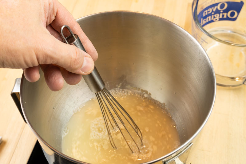 Proofing yeast for pretzel rolls