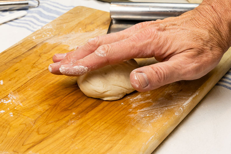 Shaping pretzel buns