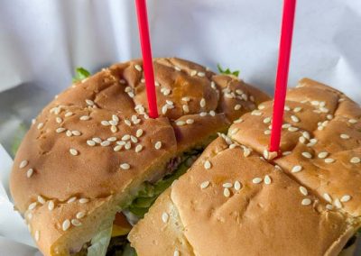 Deluxe Cheeseburger at Rock Bottom Sports Bar & Grill