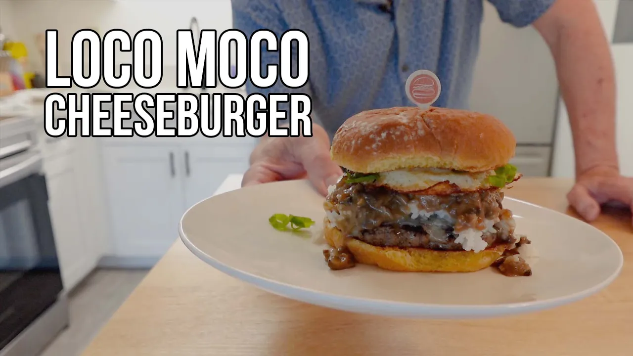 Cheeseburger on a plate